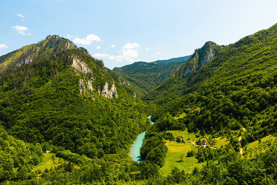 Каньон реки Тара в нац.парке Durmitor, вид с моста