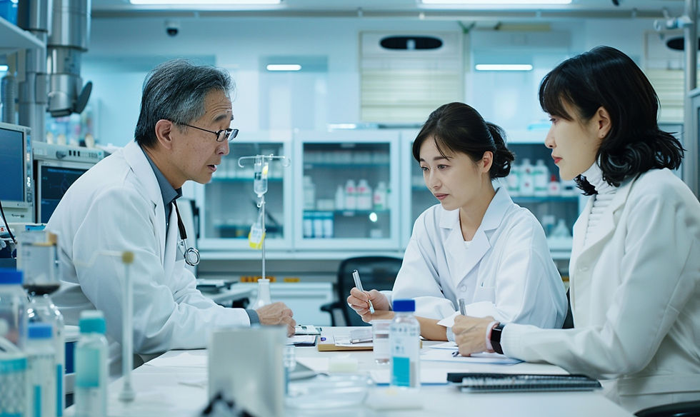 歯再生医療について会議している