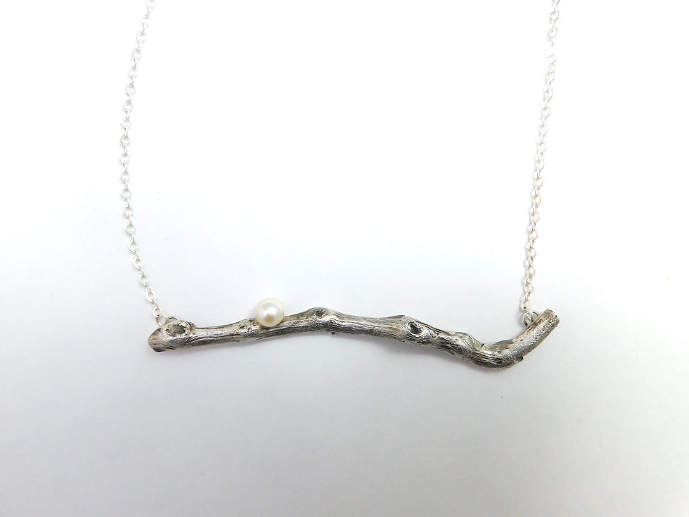 Driftwood Pendant with Pearl