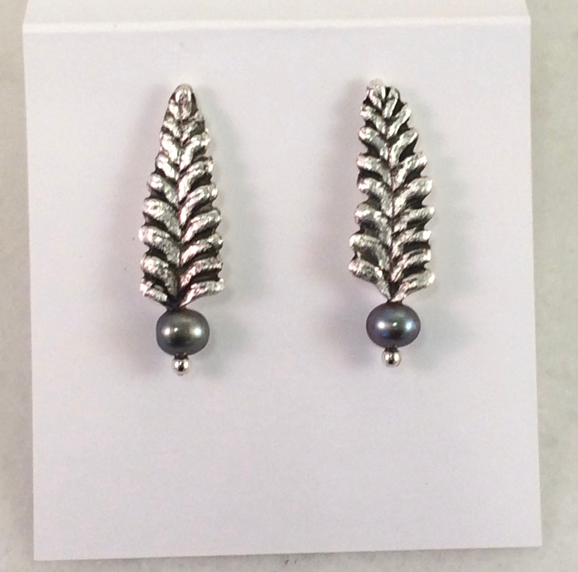 Lavender and Pearl Earrings