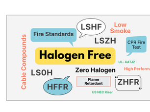 Halogen-free cable compounds have many acronmys
