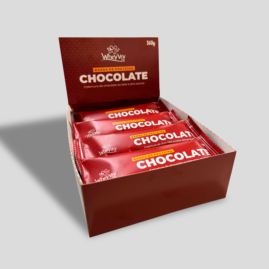 CAIXA - BARRA DE PROTEÍNA CHOCOLATE - 12 UND. 30g
