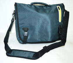 Colored Zip Messenger Bag