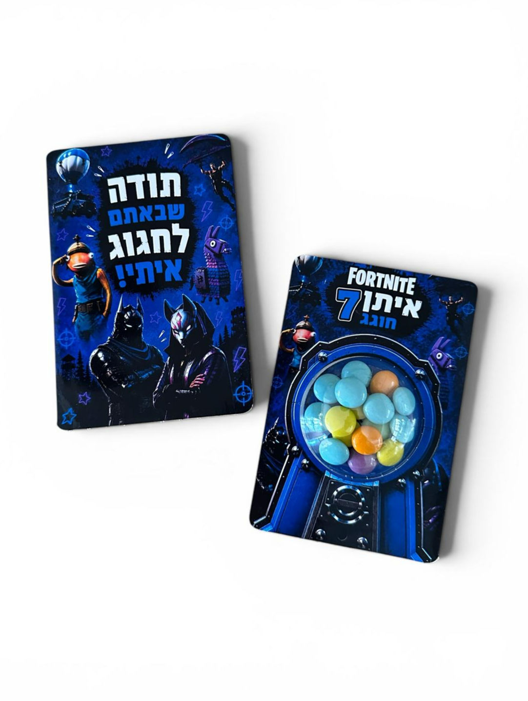 כרטיסיית שייקר דו צדדית בעיצוב אישי (1 יח')