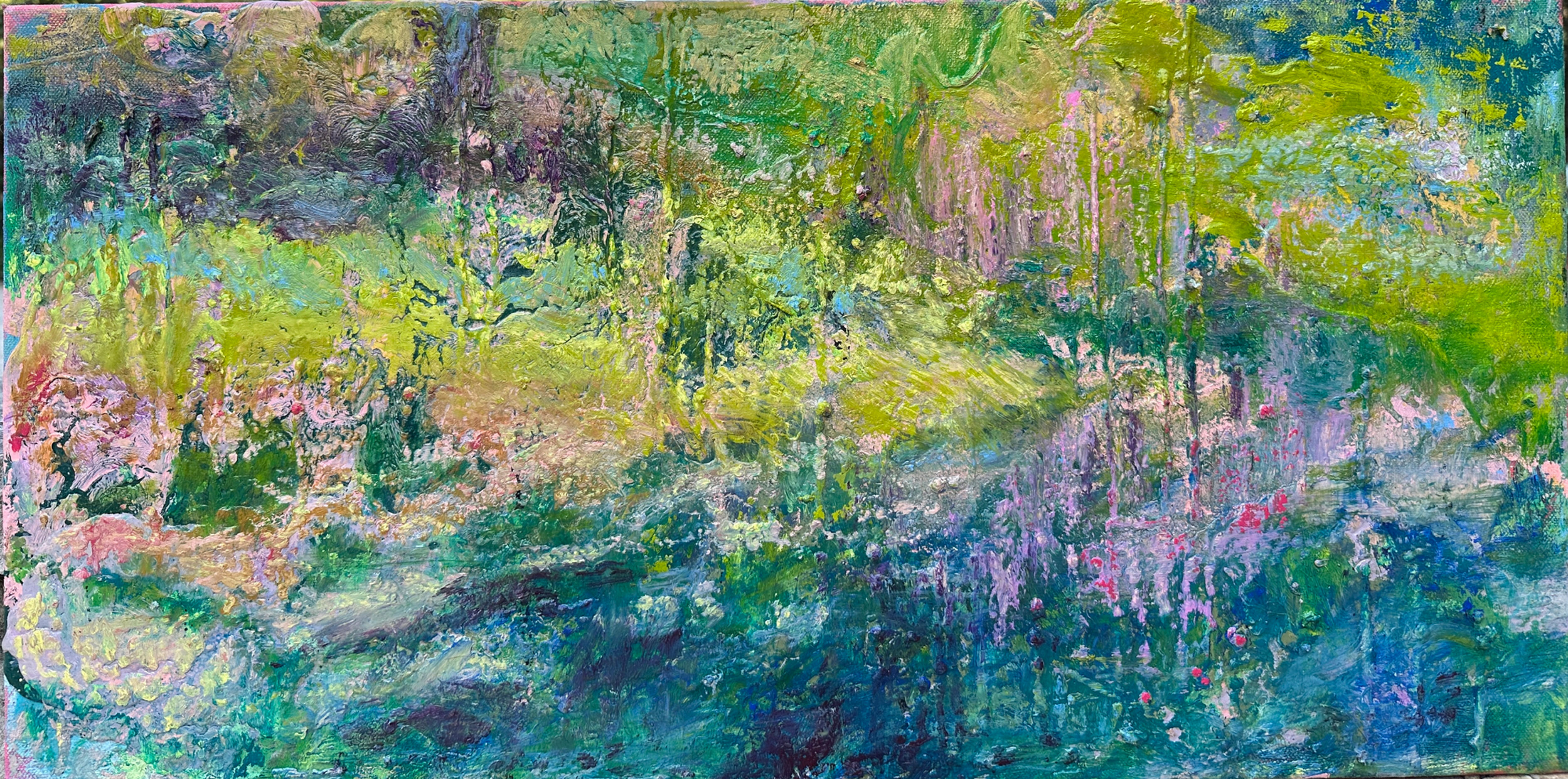 Summer 8.25, 12x24", Oil & Mixed Media on Canvas