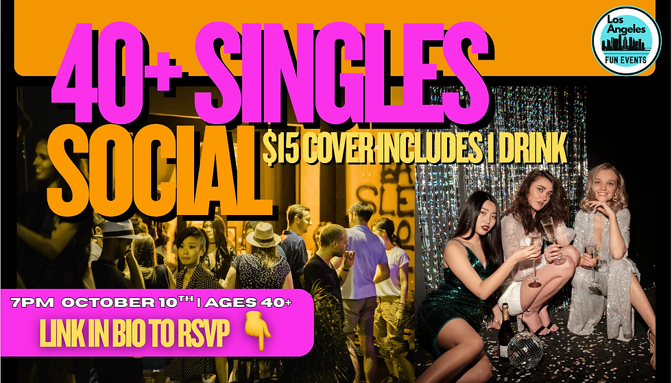 40+ Singles Social (Includes 1 Drink!)