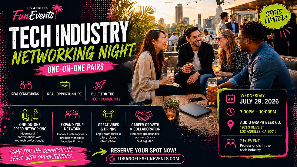 Tech Industry Networking Night | one-on-one Pairs