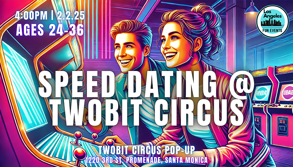 Speed Dating @ TWOBIT CIRCUS Santa Monica Ages 24-36