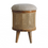 Thumbnail: Cream Boucle Larissa Footstool