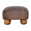 Thumbnail: Mocha Faux Fur Nordic Footstool