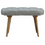 Thumbnail: Nordic Style Bench with Deep Buttoned Grey Tweed Top