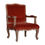 Thumbnail: Brick Red Velvet French Style Chair