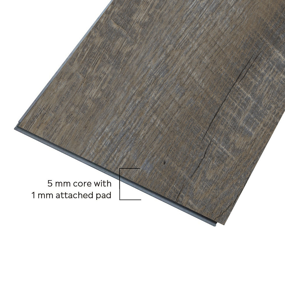 Thumbnail: NEW PARLIAMENT 605 Aged Wood RIGID CORE 7*48*6mm, 22 mil, IXPE BACK