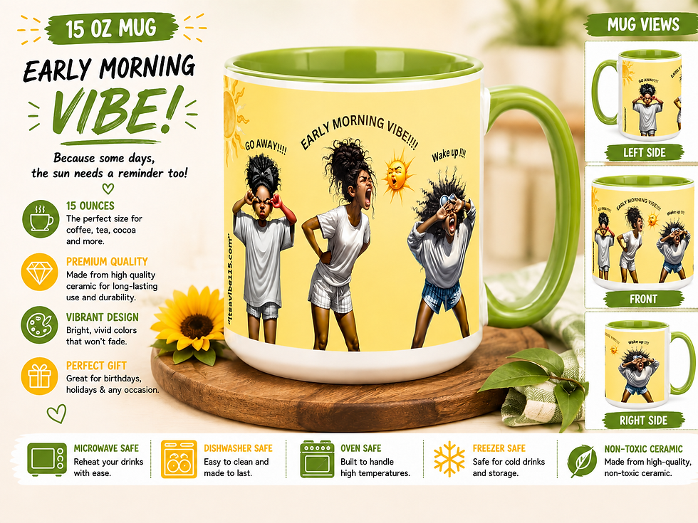 Thumbnail: Early Morning Vibe – 15 oz Ceramic Mug