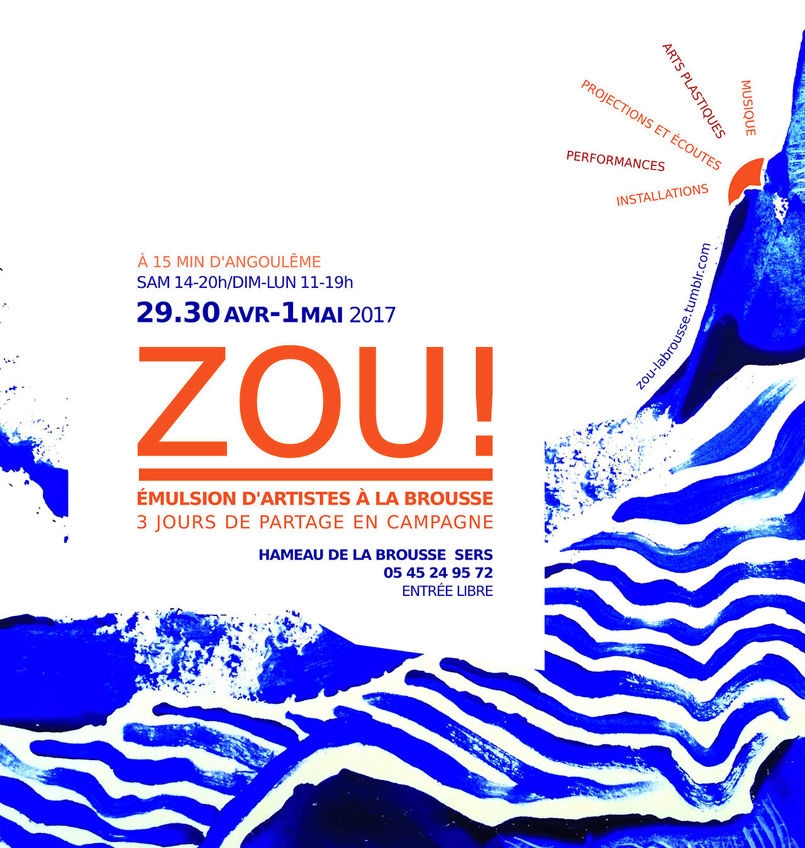 Affiche ZOU! Emulsion d'artistes de 2017