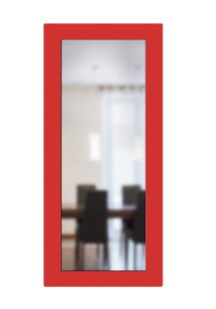 מסגרת זכוכית ישרה למראה צפה 35*90