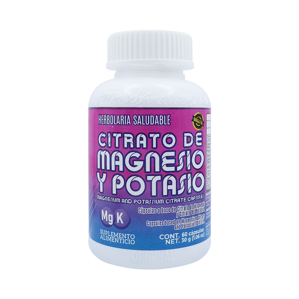 Miniatura: CITRATO DE MAGNESIO Y POTASIO CÁPSULAS