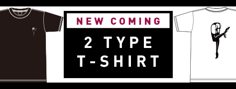 Tシャツを2バージョン販売開始しました。