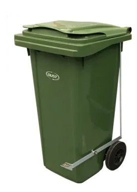Contenedor de basura de 120 litros con pedal