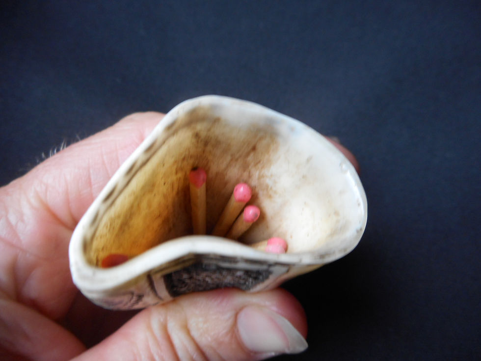 Thumbnail: No.338 - Whalebone match holder