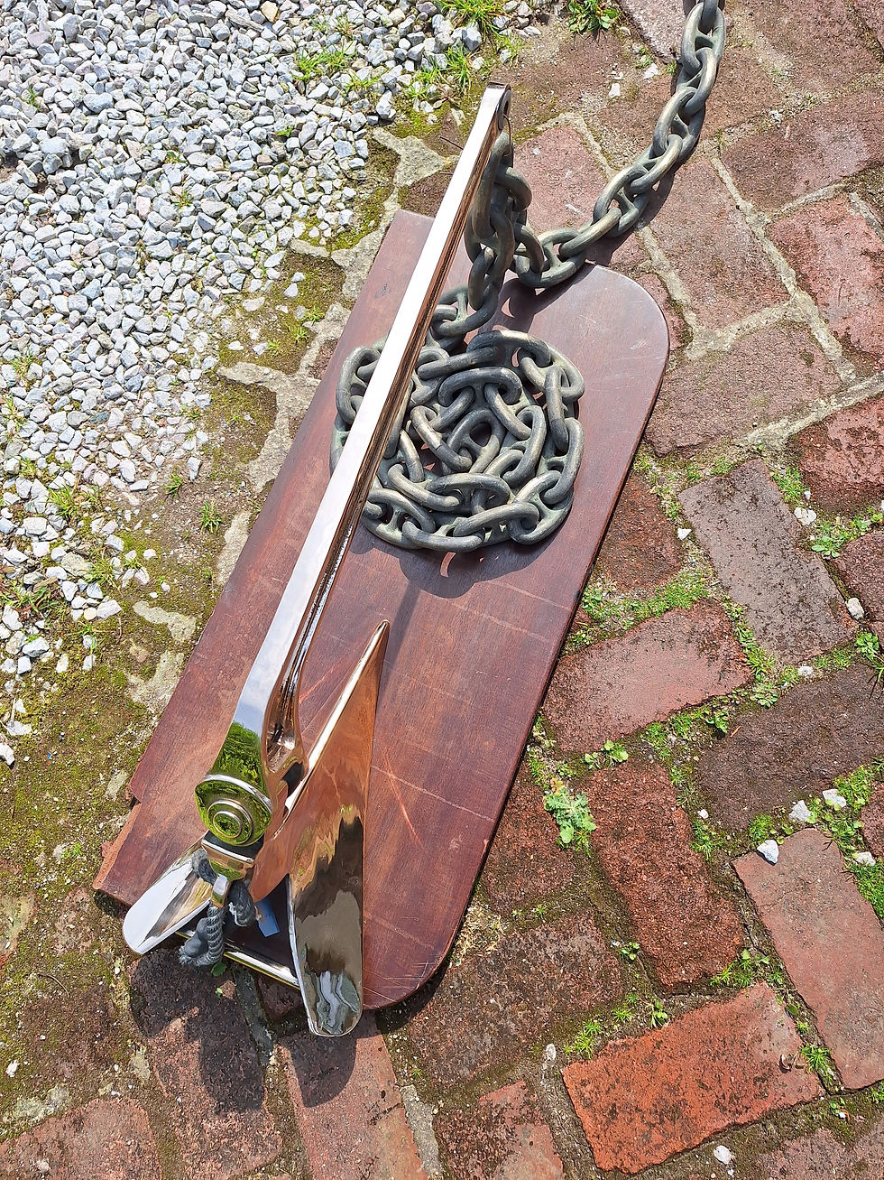 Bronze single fluke CQR 10kg anchor