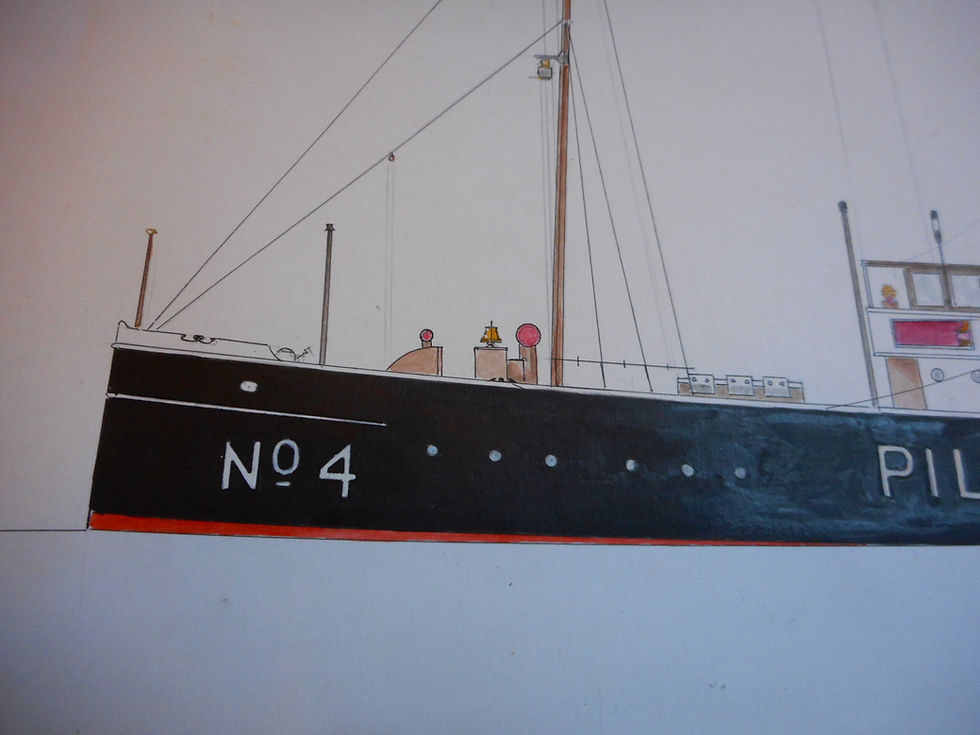 Thumbnail: Original Trinity House drawing - 'Prudence/Pathfinder'