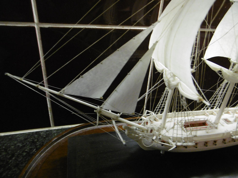 Thumbnail: Dieppe model of 26-Gun French Sloop of War