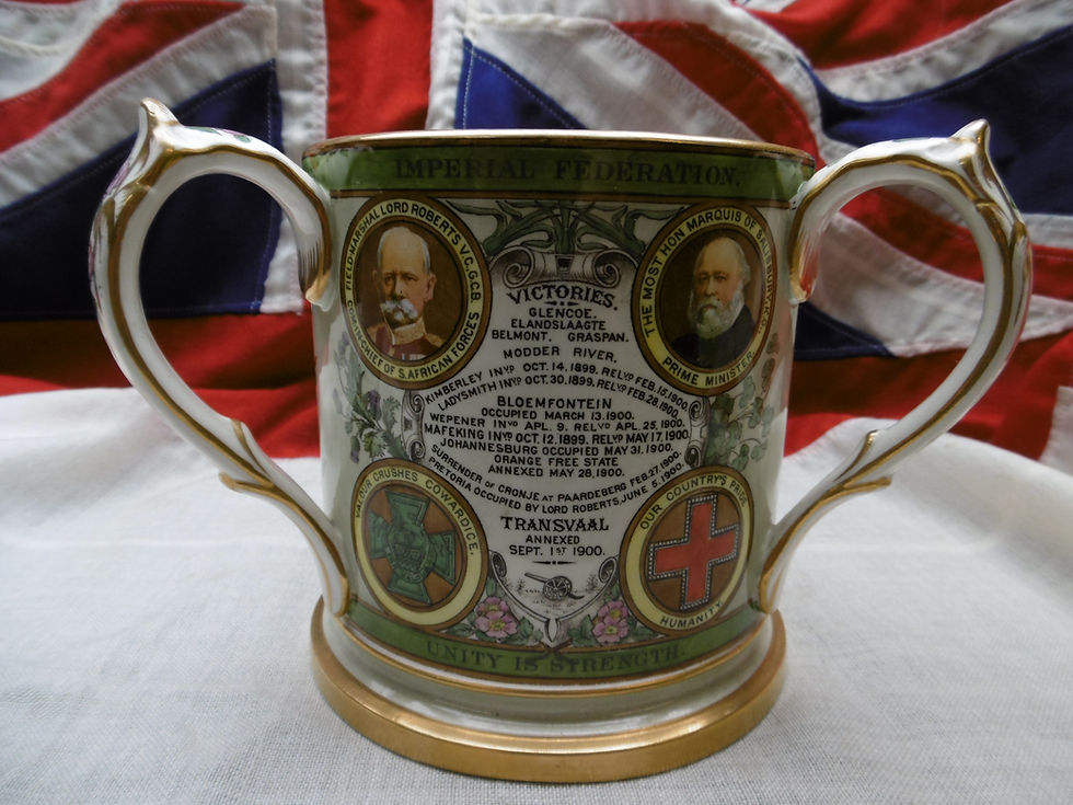Thumbnail: 'British Victories' Copeland spode Tyg