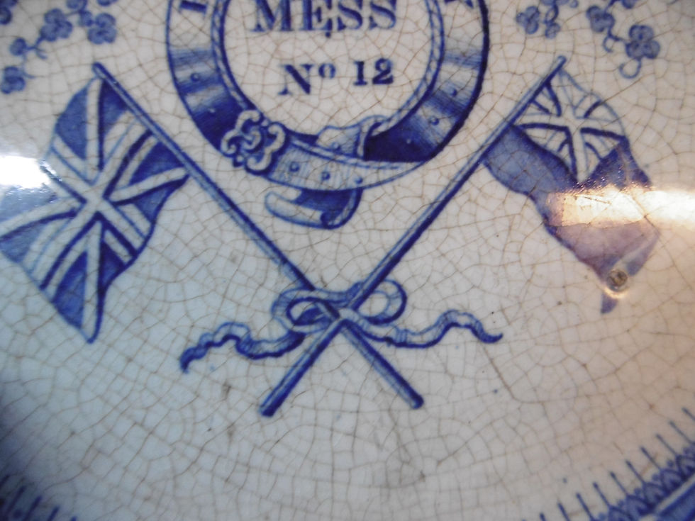 Thumbnail: Rare  -  RN Mess plate No. 12