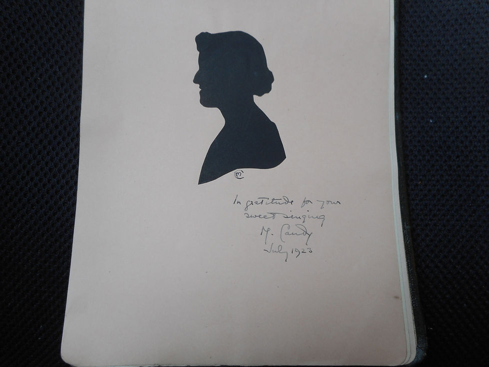 Thumbnail: Autograph book with original drawings - 1920's