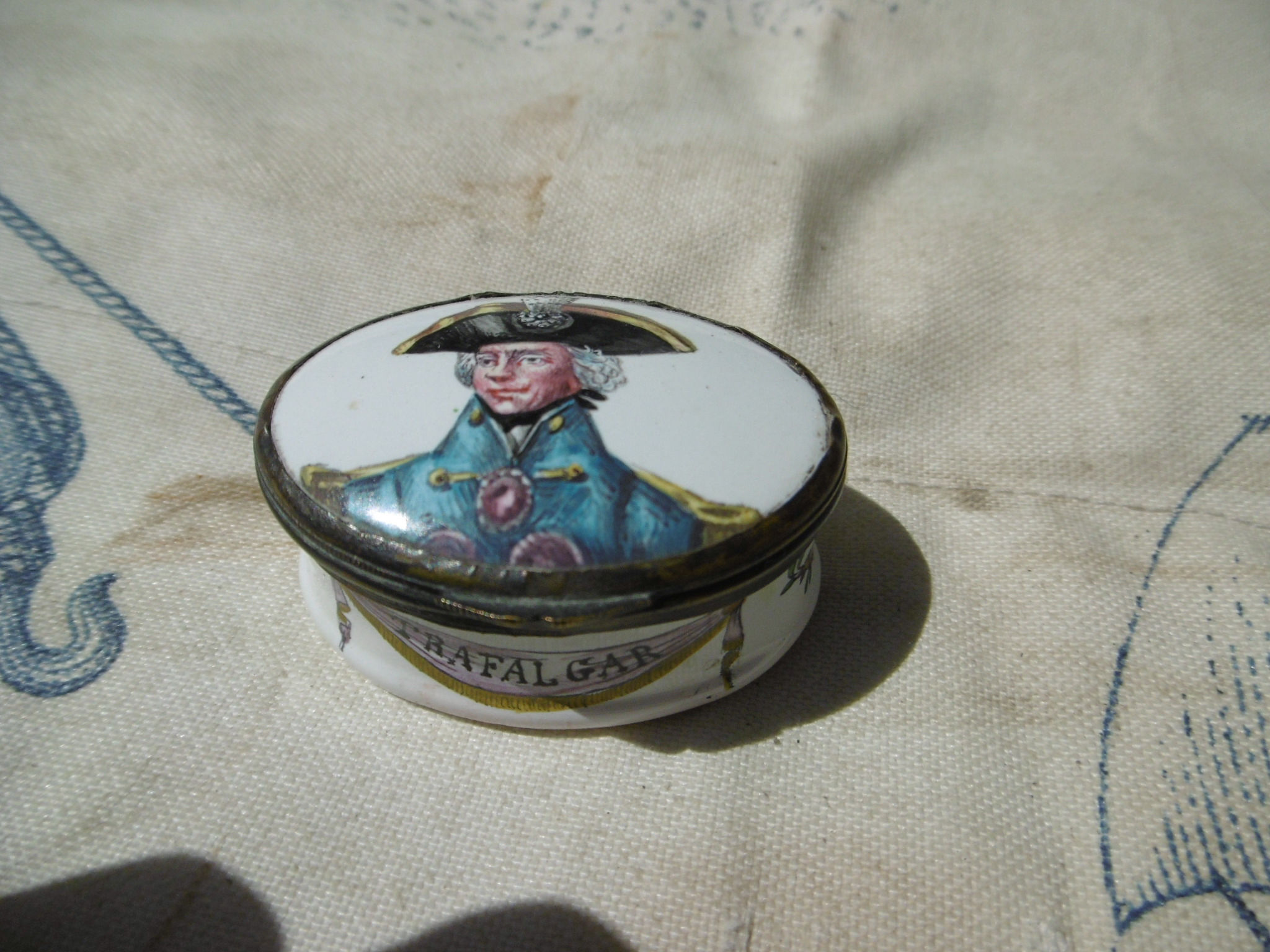 Lord Nelson enamel patch box
