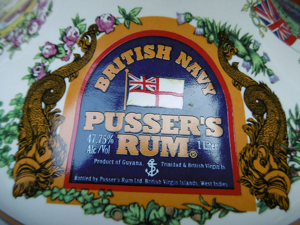 Thumbnail: Pussers Rum decanter, full, with stopper and booklet