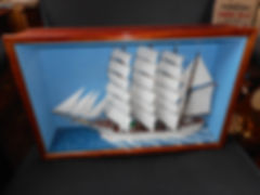 Clipper ship diorama