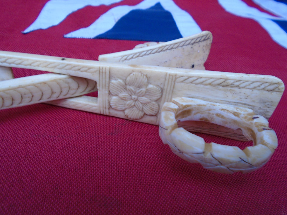 Thumbnail: No.413 - Scrimshaw salad servers