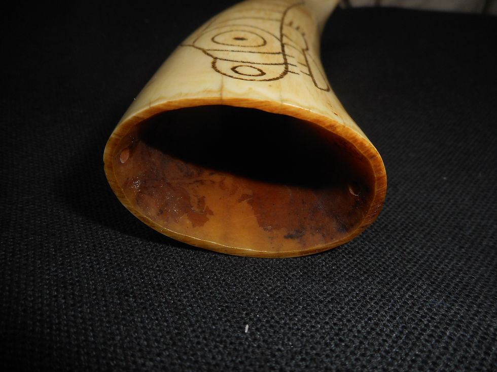Thumbnail: No.357 - Oceanic art scrimshaw tooth