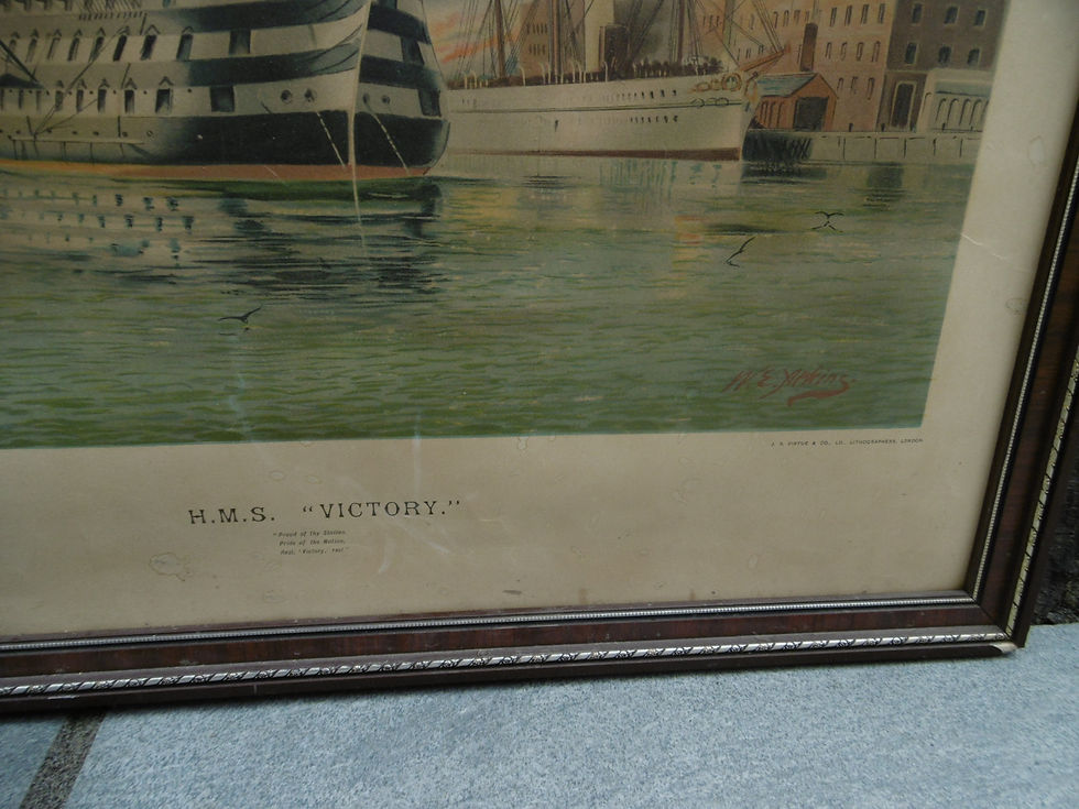 Thumbnail: HMS Victory print by W.E Atkins