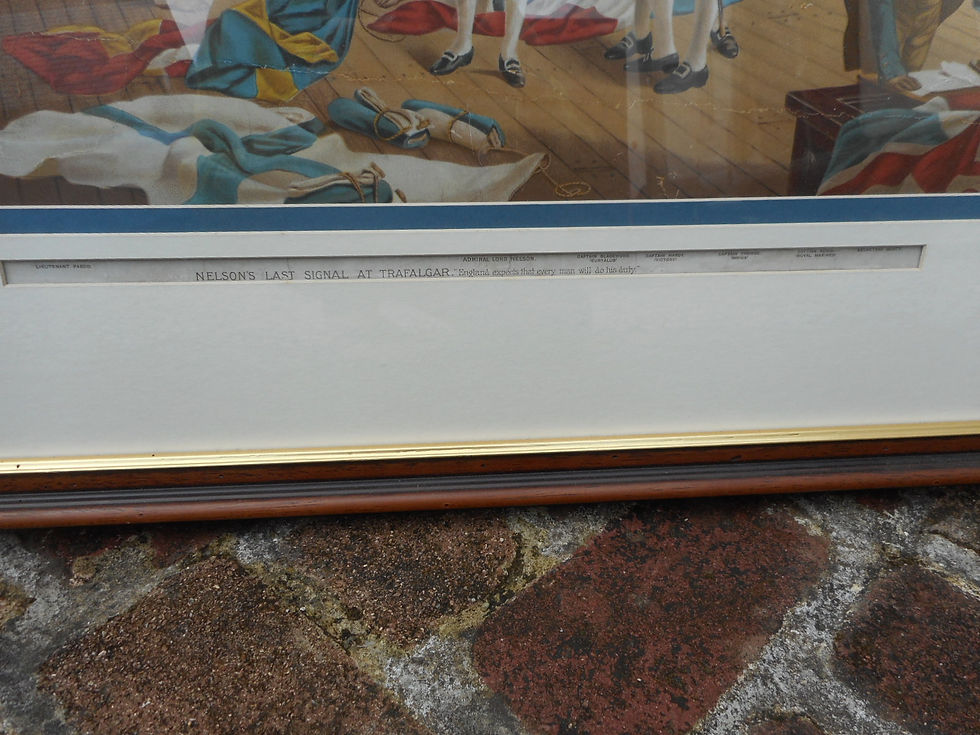 Thumbnail: 'Nelson's last signal at Trafalgar' print
