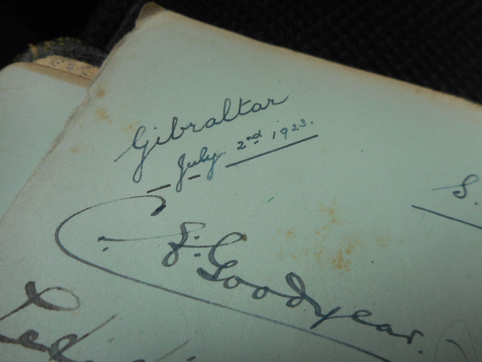 Thumbnail: Autograph book with original drawings - 1920's