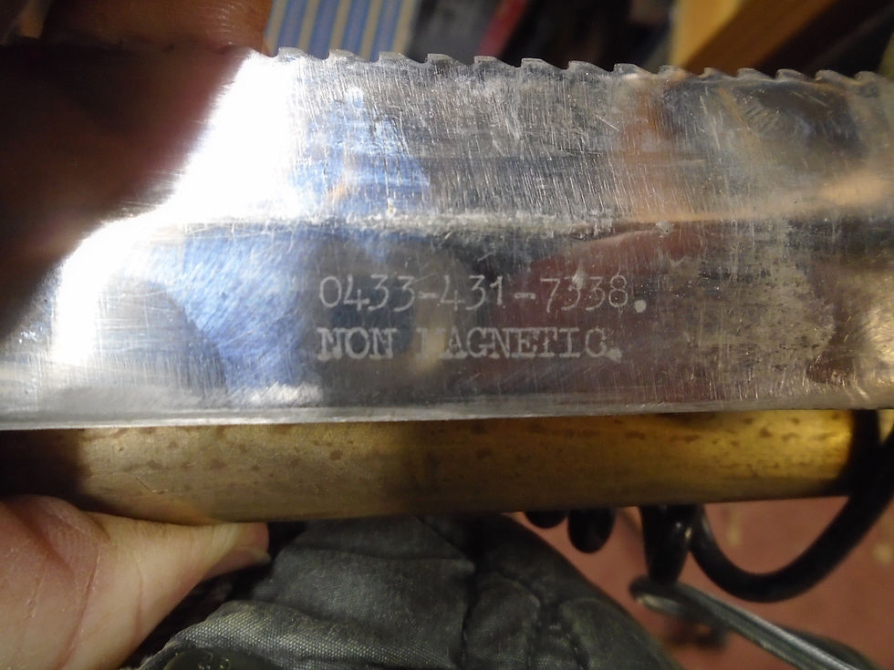 Thumbnail: Non magnetic Siebe Gorman diving knife