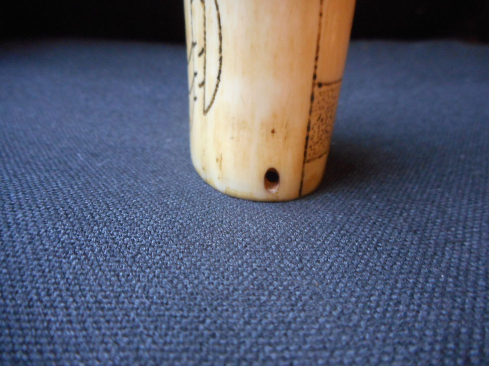 Thumbnail: No.357 - Oceanic art scrimshaw tooth