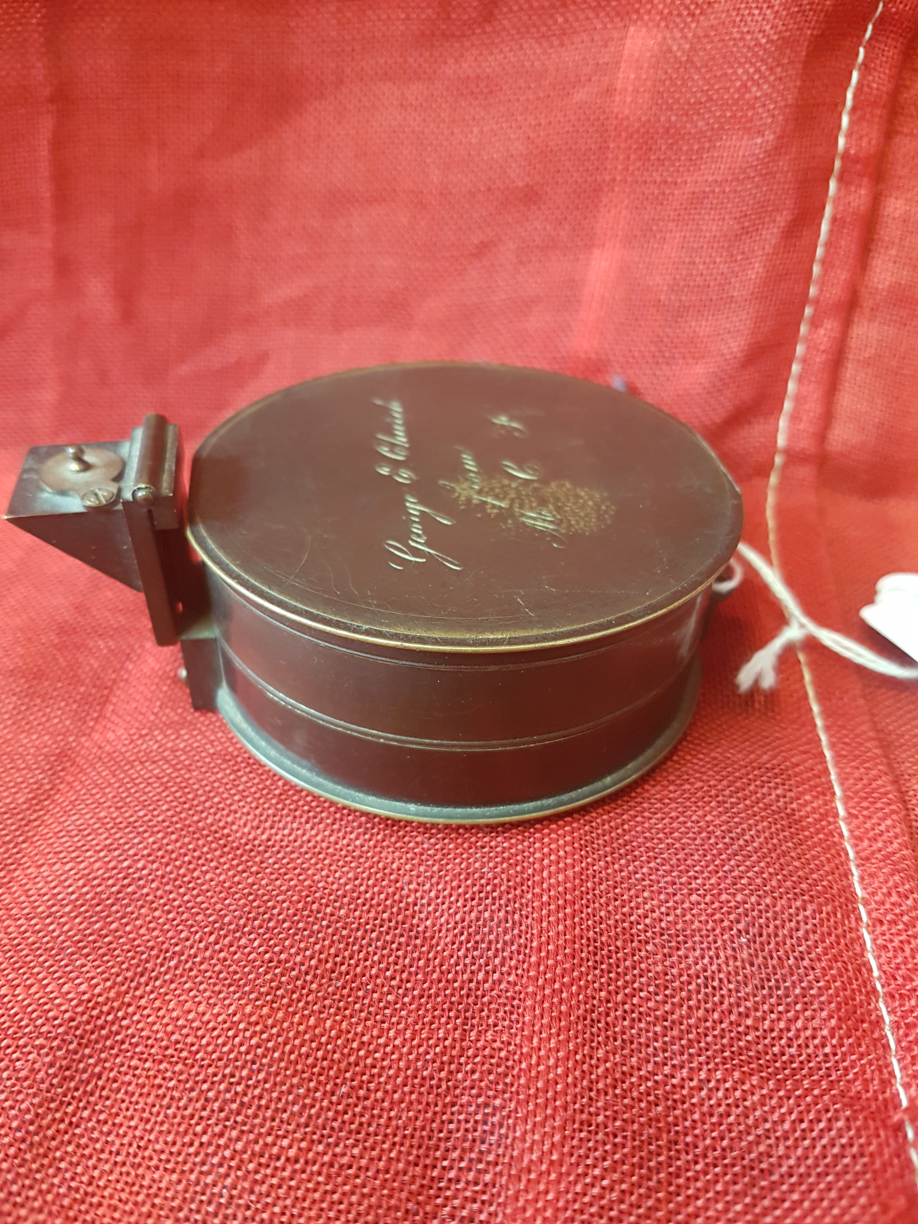 Two piece compass, named - by Negretti and Zambra