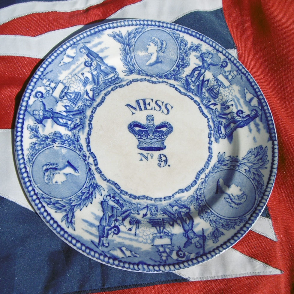 Thumbnail: R.N Mess plates No.5 and No.9 Queen Victoria