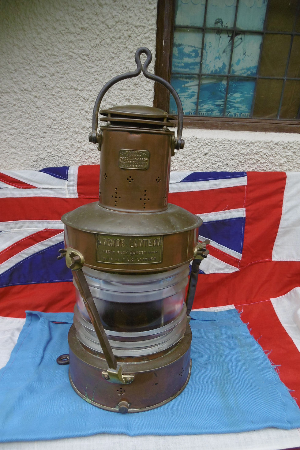 Full size brass Anchor light by Telford Grier & Mackay Ltd