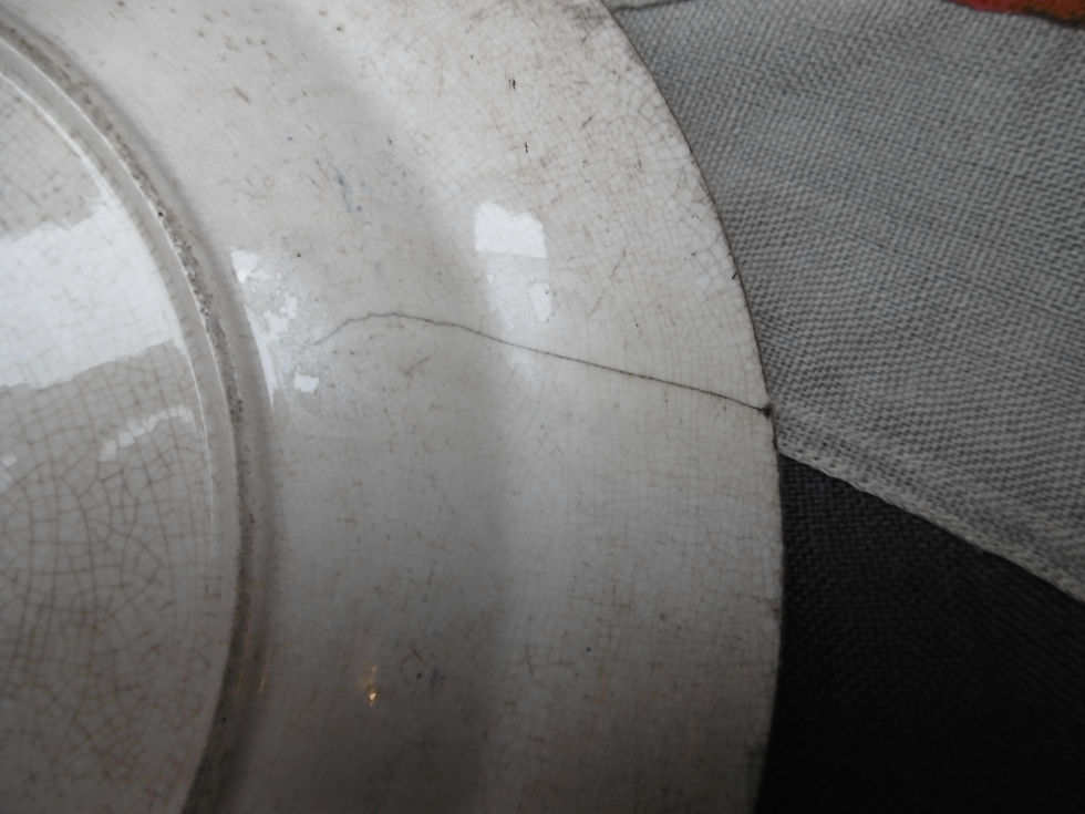 Thumbnail: RN ships Mess plate Number 61.