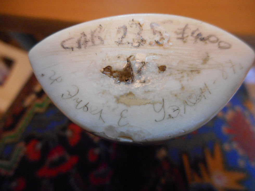 Thumbnail: No.235 - Walrus tusk, signed and coloured