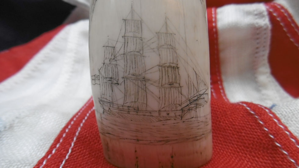 Thumbnail: No.269 - Man of War scrimshaw
