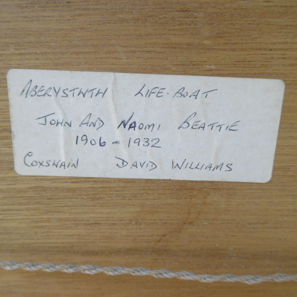 Thumbnail: RNLI. Aberystwyth lifeboat wood marquetry picture