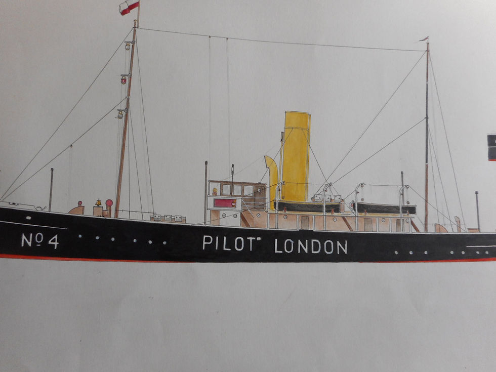 Thumbnail: Original Trinity House drawing - 'Prudence/Pathfinder'