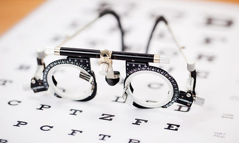 A picture of an eye chart