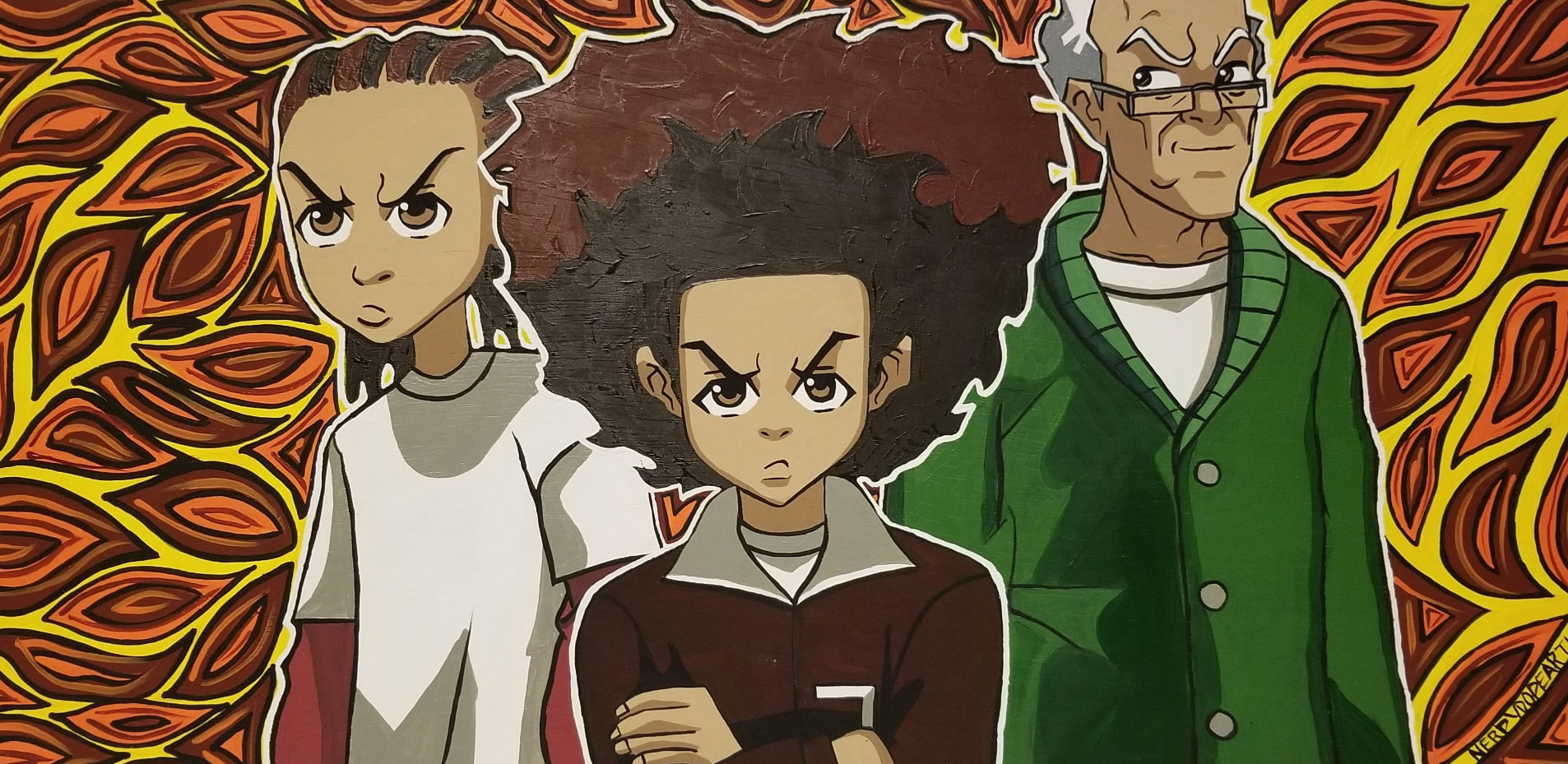 Boondocks Energy Acrylic Painting 